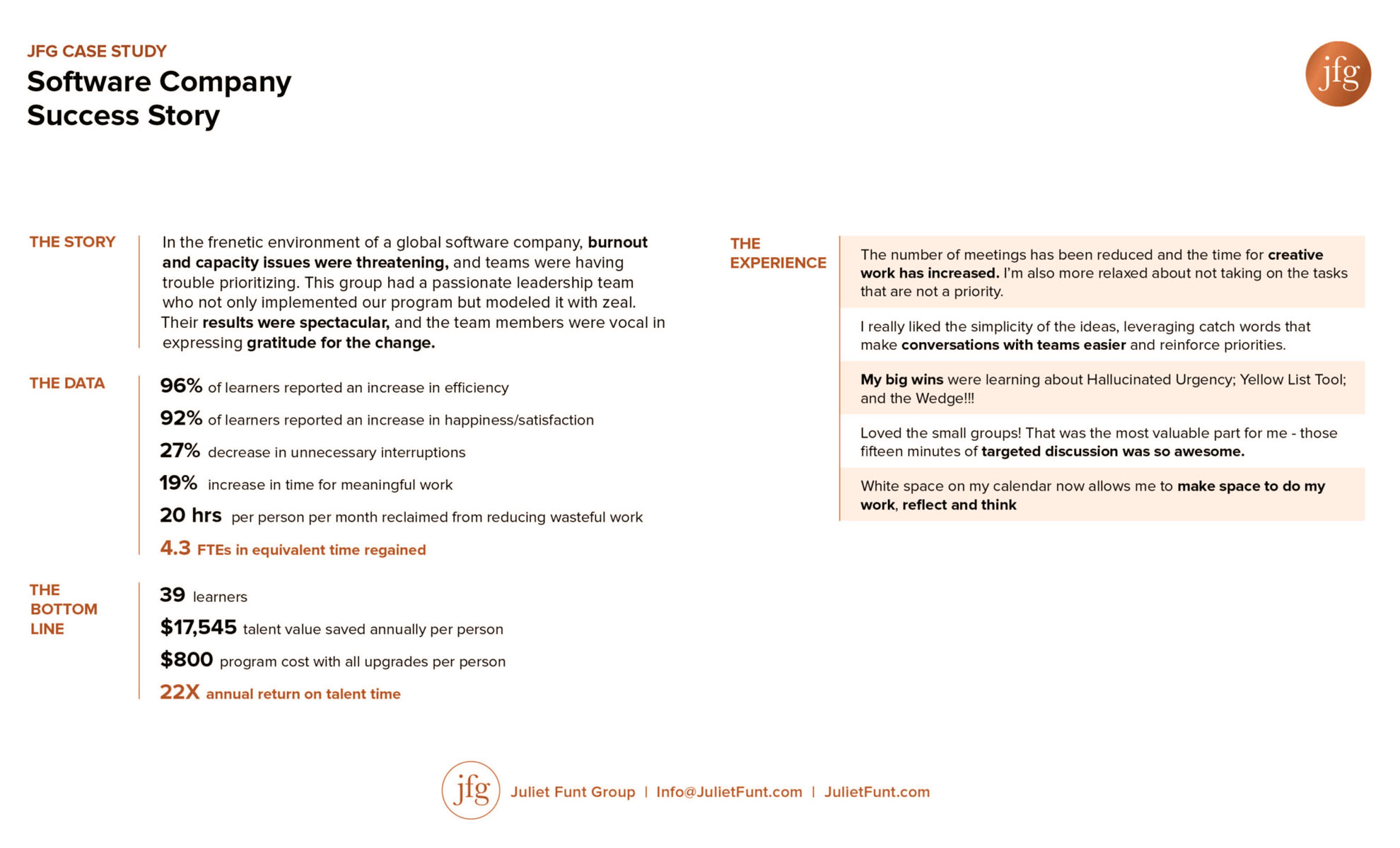 Jfg Success Story Case Study Software Company