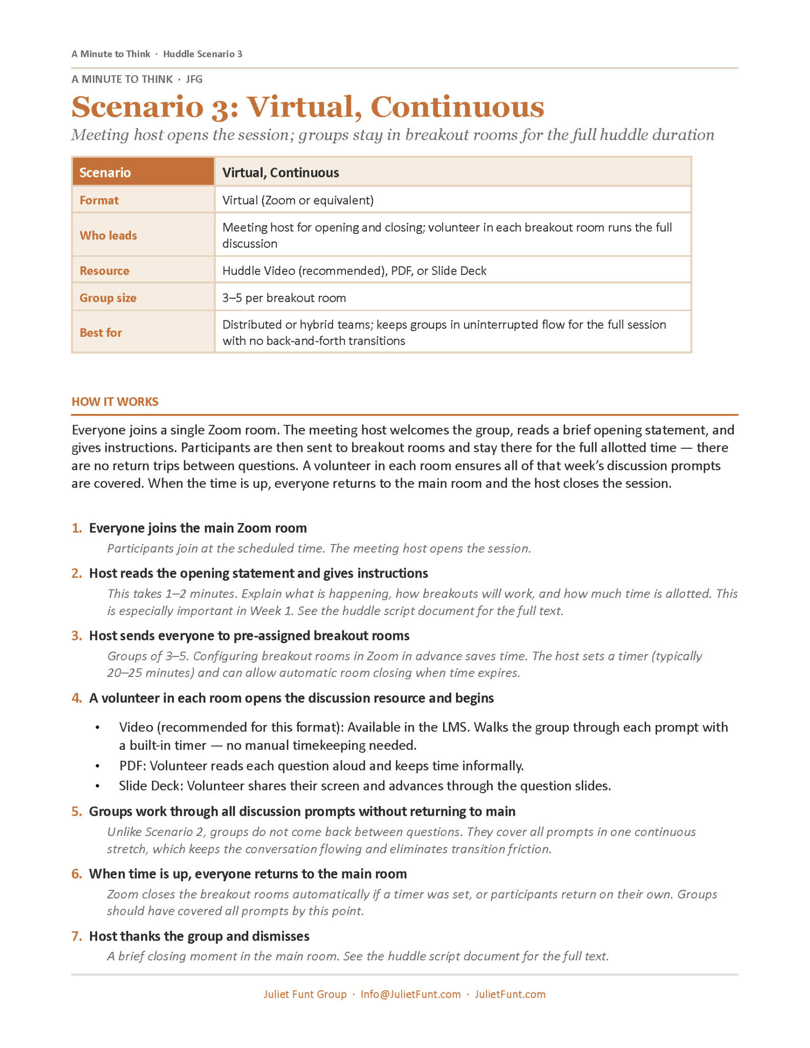 Huddle Example C