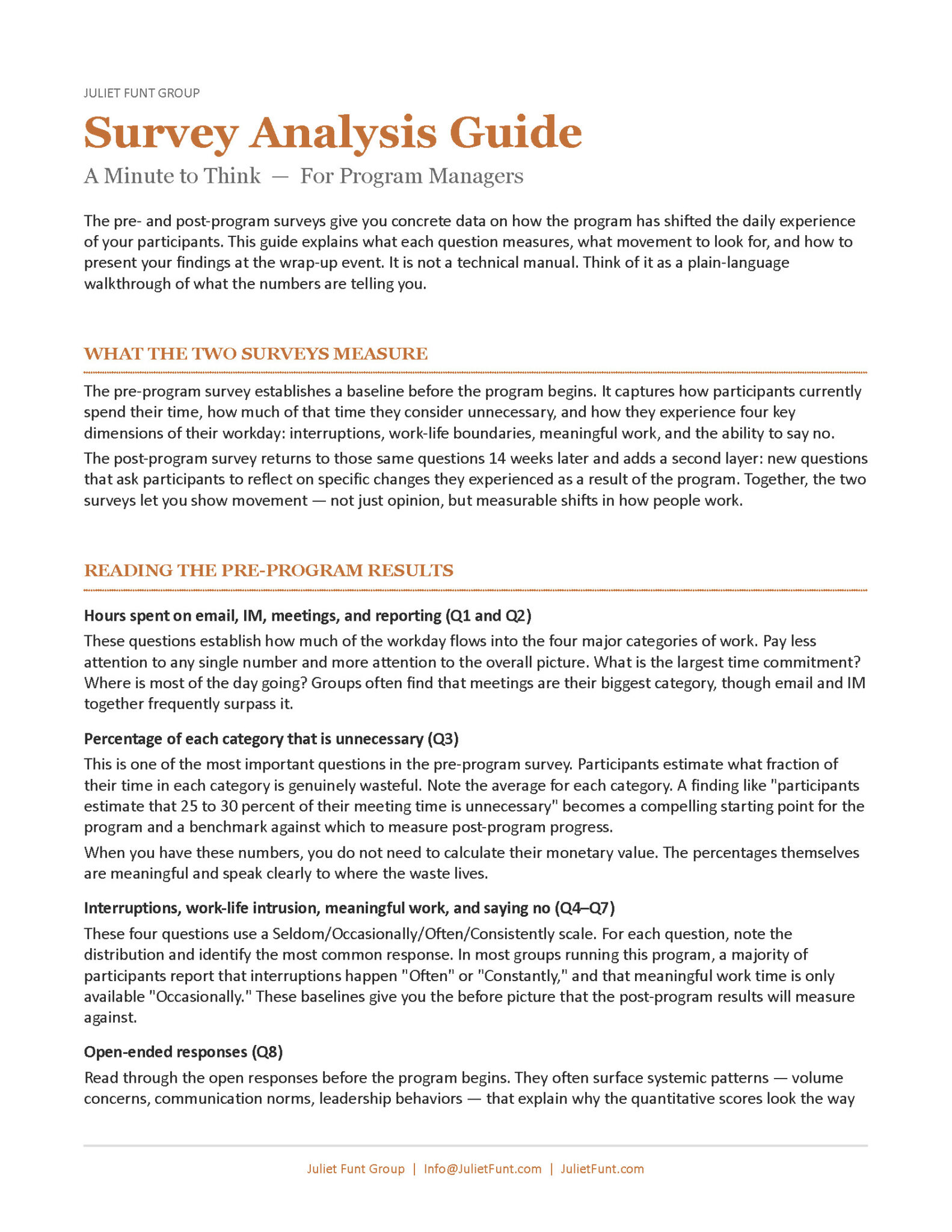 Survey Analysis Guide