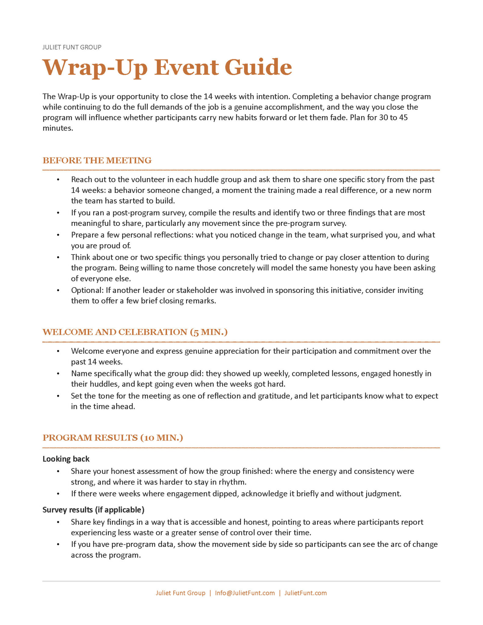 Wrap-Up Guide